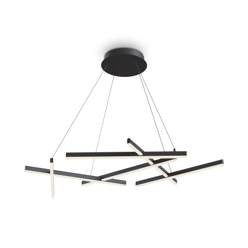 Lampa wisząca Line MOD016PL-L75B Maytoni LEDx79W Aluminium/Akryl Czarny/Biały