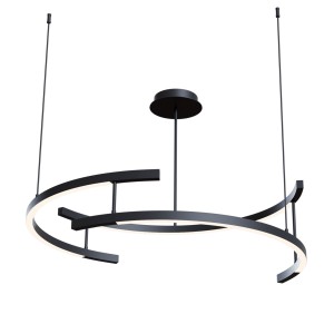 Lampa wisząca Line MOD054PL-L52B3K Maytoni LEDx52W Aluminium/Akryl Czarny/Biały