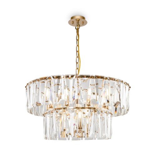 Lampa wisząca Puntes MOD043PL-12G Maytoni E14x40W Metal/Kryształ Złoto/Przezroczysty
