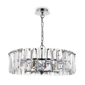 Lampa wisząca Puntes MOD043PL-06CH Maytoni E14x60W Metal/Kryształ Chrom/Przezroczysty
