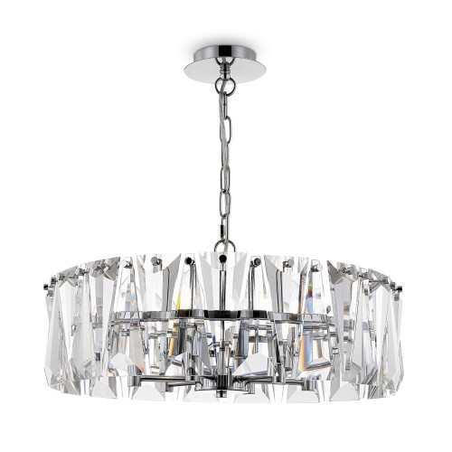 Lampa wisząca Puntes MOD043PL-06CH Maytoni E14x60W Metal/Kryształ Chrom/Przezroczysty