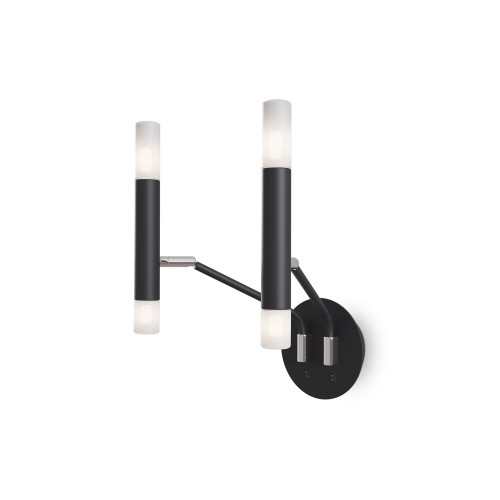 Lampa ścienna kinkiet Vigo MOD620WL-04B Maytoni G9x25W Metal/Szkło Czarny/Biały