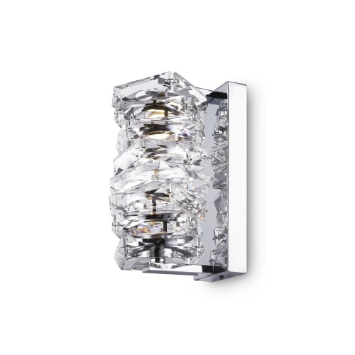 Lampa ścienna kinkiet Coil MOD124WL-L6CH3K Maytoni LEDx6W Stal nierdzewna/Szkło Chrom/Przezroczysty
