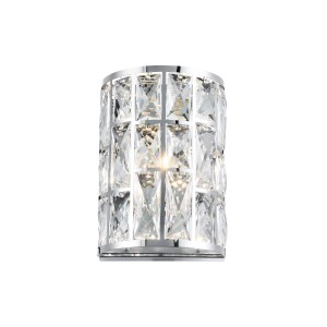 Lampa ścienna kinkiet Gelid MOD184-WL-01-CH Maytoni E27x60W Metal/Kryształ Chrom/Przezroczysty