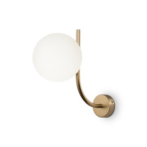 Lampa ścienna kinkiet Rendez-vous MOD109WL-01BS Maytoni E14x40W Metal/Szkło Mosiądz/Biały