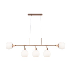 Lampa wisząca Erich MOD221PL-05G Maytoni E14x40W Metal/Szkło Złoto/Biały