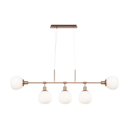 Lampa wisząca Erich MOD221PL-05G Maytoni E14x40W Metal/Szkło Złoto/Biały