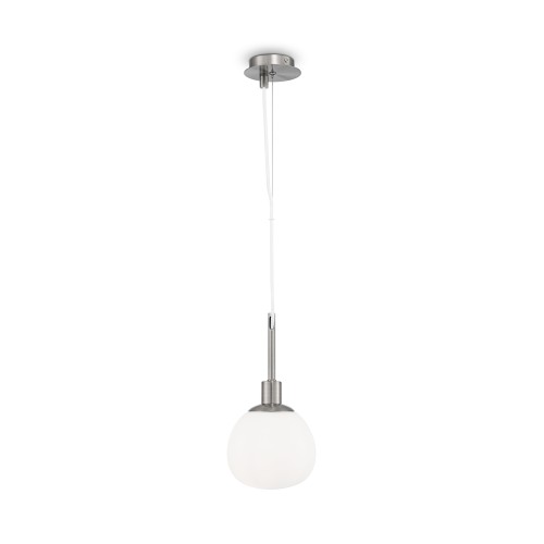 Lampa wisząca Erich MOD221-PL-01-N Maytoni E14x40W Metal/Szkło Nikiel/Biały