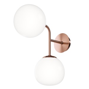 Lampa ścienna kinkiet Erich MOD221-WL-02-G Maytoni E14x40W Metal/Szkło Mosiądz/Biały