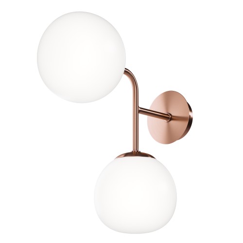 Lampa ścienna kinkiet Erich MOD221-WL-02-G Maytoni E14x40W Metal/Szkło Mosiądz/Biały