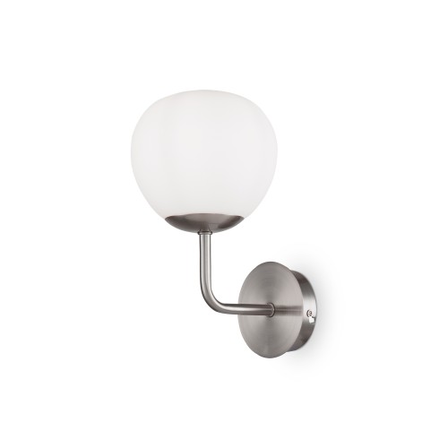 Lampa ścienna kinkiet Erich MOD221-WL-01-N Maytoni E14x40W Metal/Szkło Nikiel/Biały