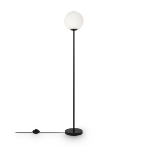 Lampa stojąca podłogowa Ring MOD013FL-01B Maytoni E27x60W Metal/Szkło Czarny/Biały