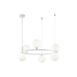 Lampa wisząca Ring MOD013PL-06W Maytoni G9x25W Metal/Szkło Biały/Biały