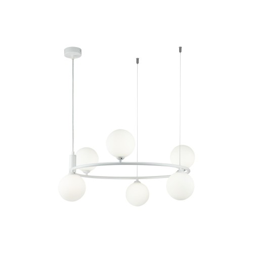 Lampa wisząca Ring MOD013PL-06W Maytoni G9x25W Metal/Szkło Biały/Biały