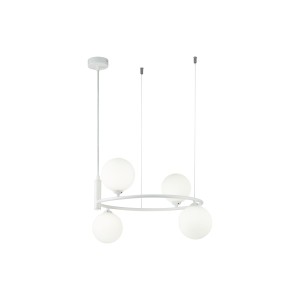 Lampa wisząca Ring MOD013PL-04W Maytoni G9x25W Metal/Szkło Biały/Biały