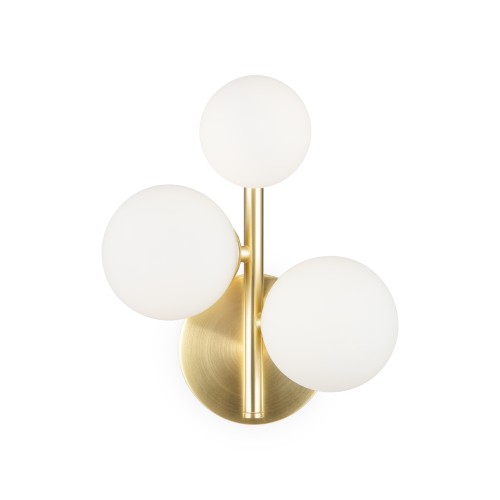 Lampa ścienna kinkiet Dallas MOD545WL-03BS Maytoni G9x28W Metal/Szkło Złoto/Biały