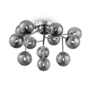 Lampa sufitowa Dallas MOD545PL-12CH Maytoni G9x28W Metal/Szkło Chrom/Przydymiony
