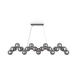 Lampa wisząca Dallas MOD547PL-25CH Maytoni G9x28W Metal/Szkło Chrom/Przydymiony