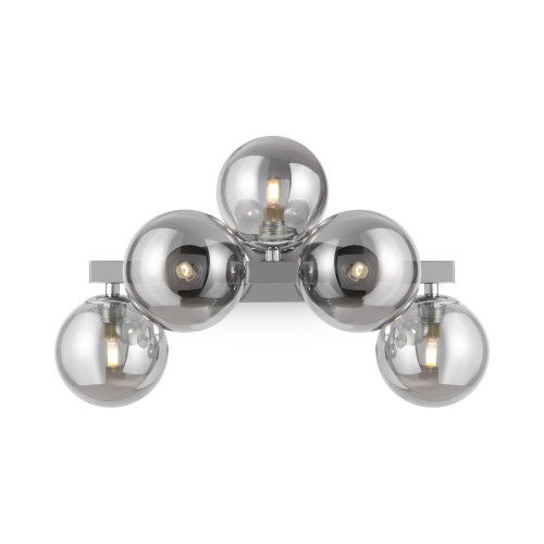 Lampa ścienna kinkiet Dallas MOD547WL-05CH Maytoni G9x28W Metal/Szkło Chrom/Przydymiony
