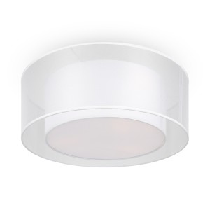 Lampa sufitowa Bergamo MOD613CL-03W1 Maytoni E27x60W Metal/Tkanina Biały/Przezroczyste i białe