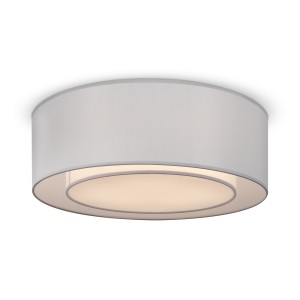 Lampa sufitowa Bergamo MOD617CL-04GR Maytoni E27x60W Metal/Tkanina Chrom/Biało i szary