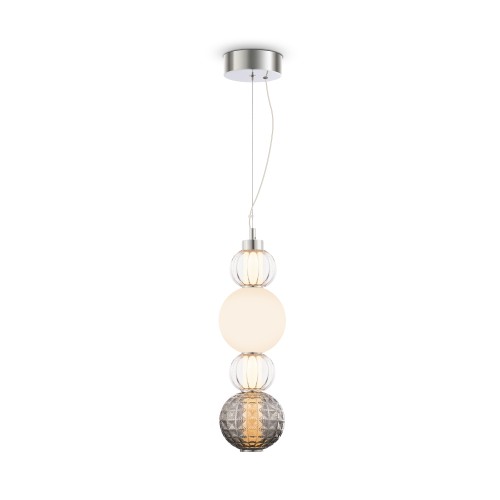 Lampa wisząca Collar P069PL-L17CH3K Maytoni LEDx17W Metal/Szkło Chrom/Różnokolorowy