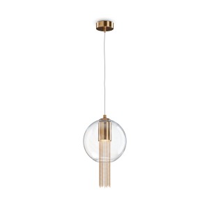 Lampa wisząca Flusso P095PL-01BZ Maytoni GU10x12W Metal/Szkło Brąz/Przezroczysty