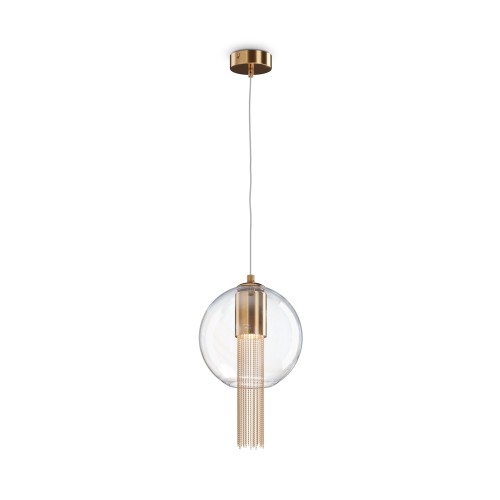 Lampa wisząca Flusso P095PL-01BZ Maytoni GU10x12W Metal/Szkło Brąz/Przezroczysty