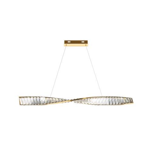 Lampa wisząca Krone P097PL-L28BS3K Maytoni LEDx27W Metal/Kryształ Mosiądz/Przezroczysty