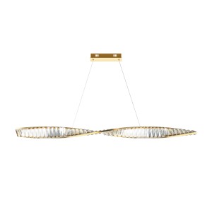 Lampa wisząca Krone P097PL-L36BS3K Maytoni LEDx36W Metal/Kryształ Mosiądz/Przezroczysty