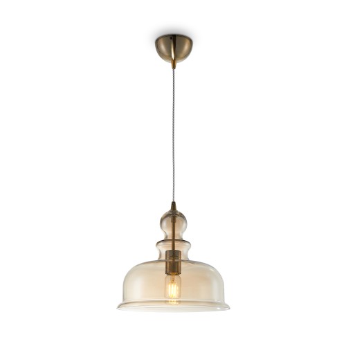 Lampa wisząca Tone P001PL-01BZ Maytoni E27x60W Metal/Szkło Brąz/Bursztynowy
