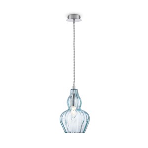Lampa wisząca Eustoma MOD238-PL-01-BL Maytoni E14x40W Metal/Metal Nikiel/Niebieski