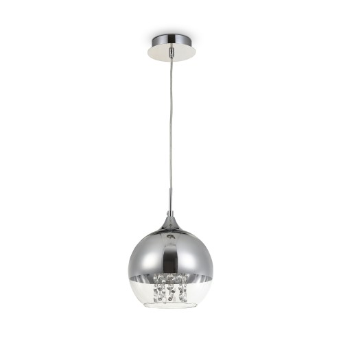 Lampa wisząca Fermi P140-PL-110-1-N Maytoni E27x60W Metal/Szkło i metal Nikiel/Przezroczysty