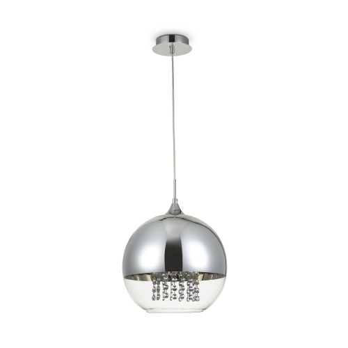 Lampa wisząca Fermi P140-PL-170-1-N Maytoni E27x60W Metal/Szkło i metal Nikiel/Przezroczysty