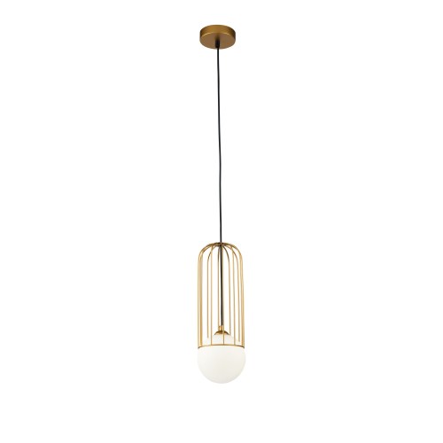 Lampa wisząca Telford P361PL-01G Maytoni G9x25W Metal/Szkło Złoto/Biały