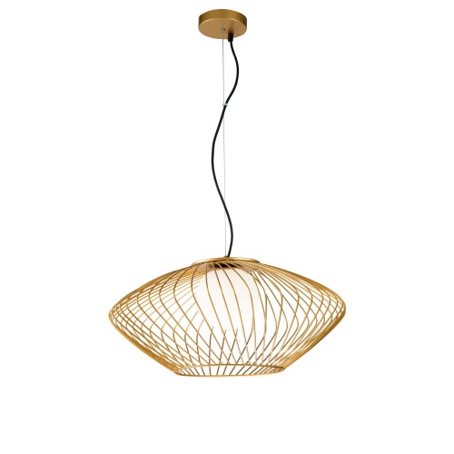 Lampa wisząca Plec P364PL-01G Maytoni E27x60W Metal/Szkło Złoto/Biały