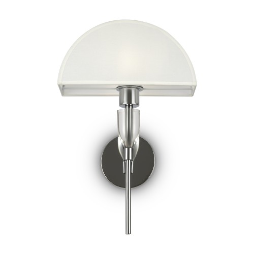 Lampa ścienna kinkiet Prima Z034WL-01CH Maytoni E27x60W Metal i akryl/Bawełna Chrom/Biały