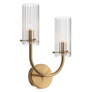 Lampa ścienna kinkiet Arco MOD223WL-02BS Maytoni G9x40W Metal/Szkło Mosiądz/Przezroczysty