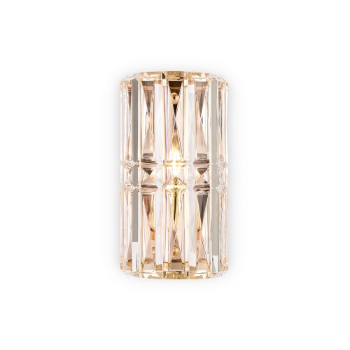 Lampa ścienna kinkiet Facet MOD094WL-01G Maytoni E14x60W Metal/Kryształ Złoto/Przezroczysty