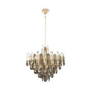 Lampa wisząca Flare DIA200PL-08G Maytoni E14x40W Metal/Szkło Złoto/Różnokolorowy