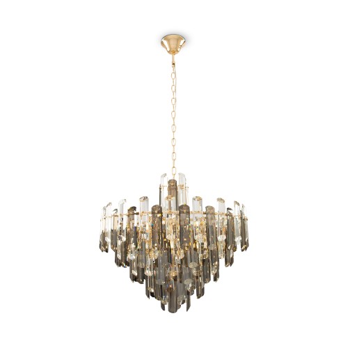 Lampa wisząca Flare DIA200PL-08G Maytoni E14x40W Metal/Szkło Złoto/Różnokolorowy