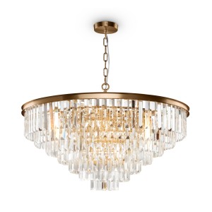 Lampa wisząca Revero MOD085PL-16BS Maytoni E14x40W Metal/Kryształ Mosiądz/Przezroczysty