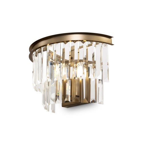 Lampa ścienna kinkiet Revero MOD085WL-01BS Maytoni E14x40W Metal/Kryształ Mosiądz/Przezroczysty