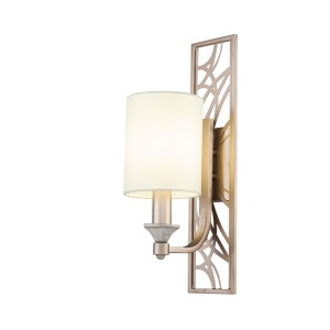 Lampa ścienna kinkiet Vittoria H005WL-01BG Maytoni E14x40W Metal/Tkanina Złoto/Biały
