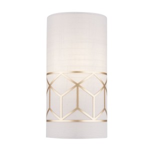 Lampa ścienna kinkiet Messina H223-WL-01-G Maytoni E14x40W Metal/Len Złoto/Beżowy