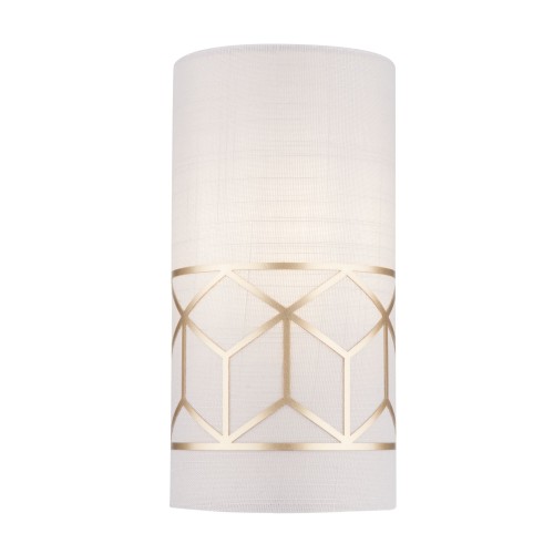 Lampa ścienna kinkiet Messina H223-WL-01-G Maytoni E14x40W Metal/Len Złoto/Beżowy