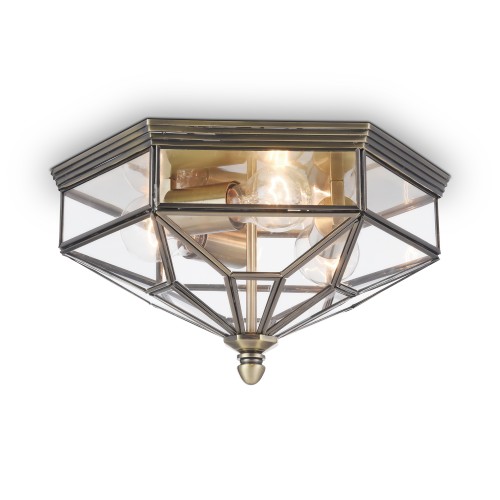 Lampa sufitowa Zeil H356-CL-03-BZ Maytoni E27x60W Metal/Szkło Brąz/Przezroczysty