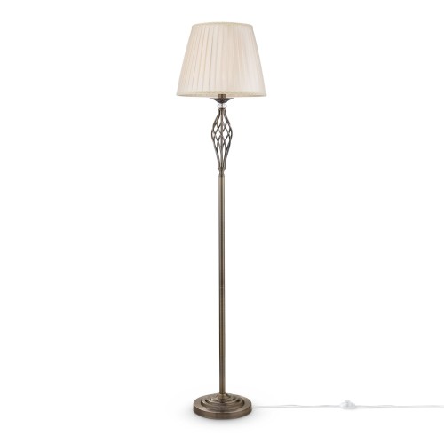 Lampa stojąca podłogowa Grace RC247-FL-01-R Maytoni E14x40W Metal/Organza Brąz/Beżowy