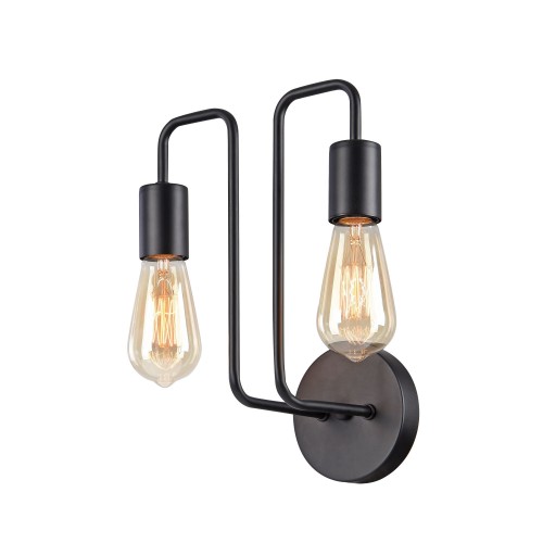Lampa ścienna kinkiet Gilbert T532WL-02B Maytoni E27x60W Metal/ Czarny/