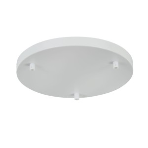 Uniwersalna baza montażowa okrągła SPR-BASE-R-03-W Maytoni Universal Base SPR-BASE‑R‑03‑W – metalowa, biała, do potrójnych lamp wiszących